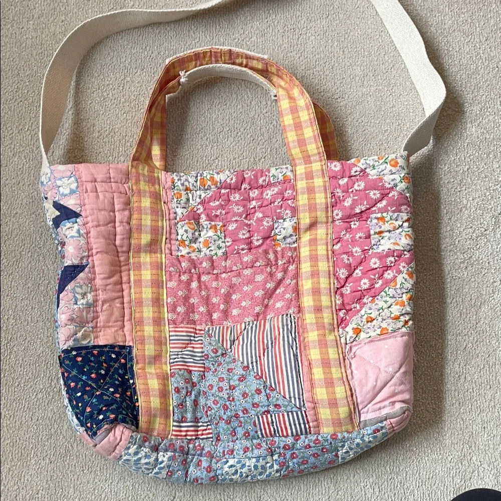 Upcycled Quilt Tote - Picture 1 of 3